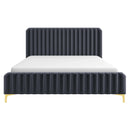 Bethany - Queen Upholstered Platform Bed - Gray
