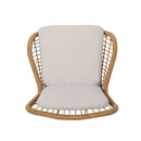 Outdoor Wicker Club Chair With Cushions (Set of 2)