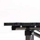 Folding Outdoor Table With Carrying Bag, Lightweight Aluminum Roll-Up Square Table For Indoor, Outdoor Camping, Picnics, Beach, Backyard, Bbq, Party, Patio - Black