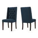 Sophisticated Tufted Dining Chair With High Back Design