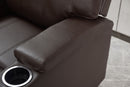 Modern Recliner Chair With Cup Holders, Remote Control