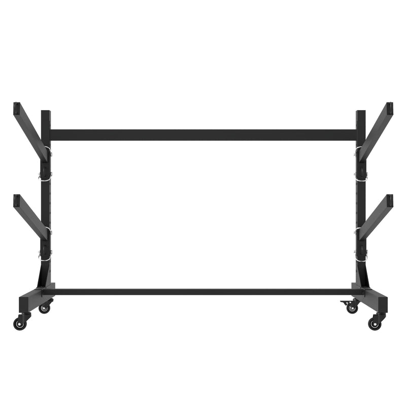 Freestanding Kayak Storage Rack With Lockable Wheels For Kayak, Canoe, Sup & Surfboard