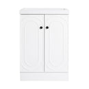 Contemporary Freestanding Bathroom Vanity With Resin Sink & Soft-Close Cabinet Doors