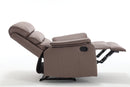 Modern Soft, Manual Recliner Chair - Brown