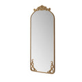 Full Body Arched Mirror With Vintage Carved Applique