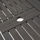 Outdoor Expandable Dining Table With Square Legs