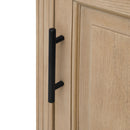 Modern Freestanding Bathroom Vanity With Ceramic Sink, Hot And Cold Faucet, 1 Door Cabinet & Open Shelf