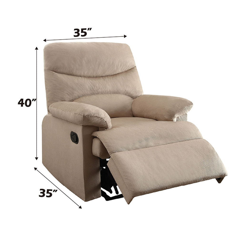 Arcadia - Recliner (Motion) - Beige - Atlantic Fine Furniture Inc