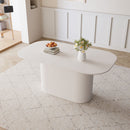 Modern Dining Table With Vertical Striped Legs