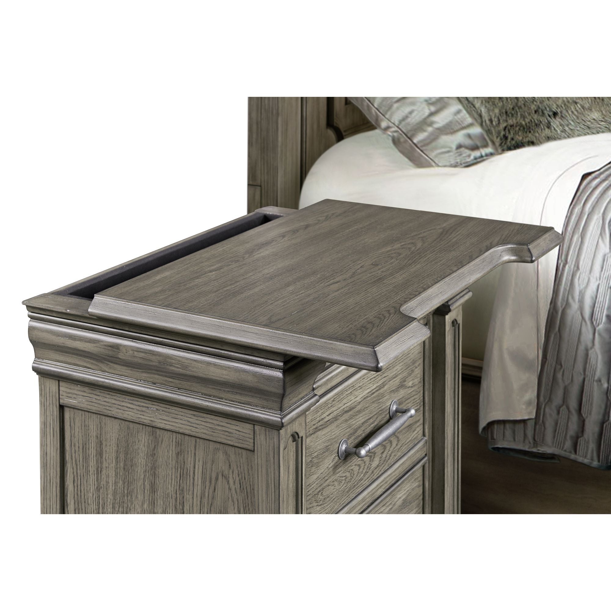 Kings Court - 3-Drawer Nightstand (Sliding Top)