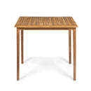 Outdoor Minimalist Acacia Wood Rectangle Bar Table
