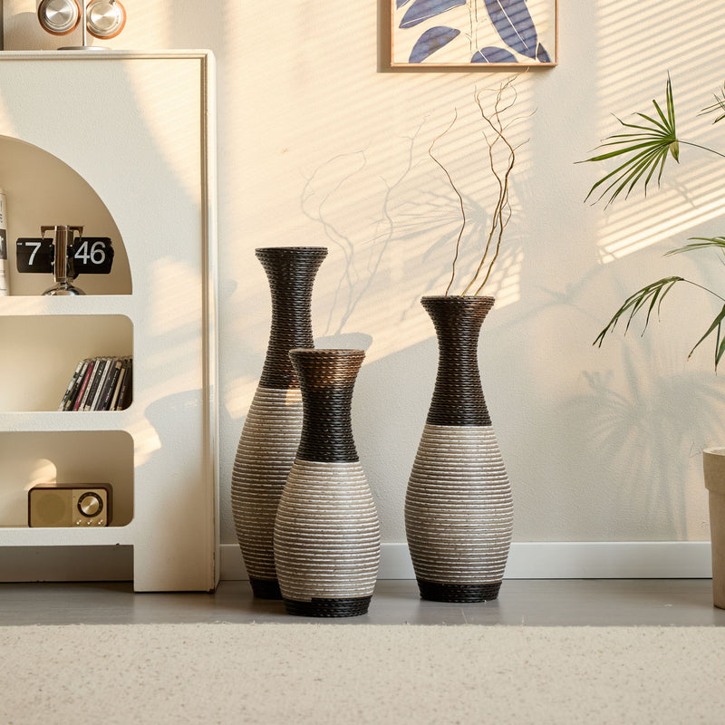 Designer Floor Vases, Large Vases For Home Decor Flooring (Set of 3)