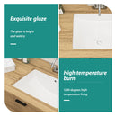 Modern Ceramic Undermount Bathroom Sink With Overflow, High Quality