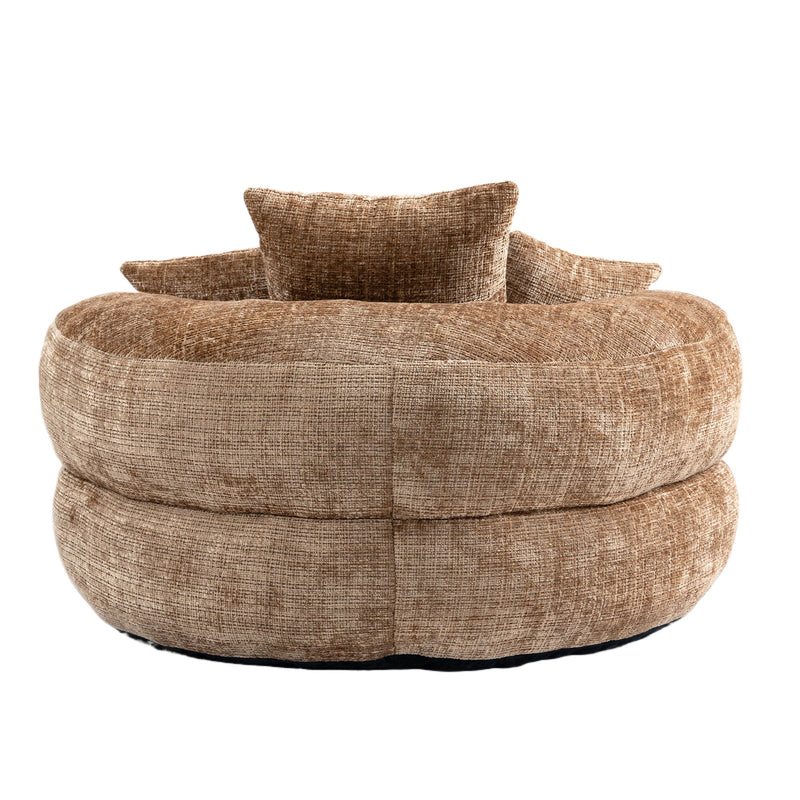 Lazy Sofa High Back Bean Bag Chair Couch With 3 Pillows