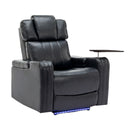 Power Recliner Theater Chair With Cooling Cup Holder, Bluetooth Speaker, LED Lights, USB Ports