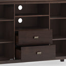 Artisan - Tall TV Media Stand - Dark Chestnut Brown