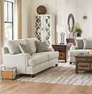 Glenn - Upholstered English Arm Loveseat - Light Gray