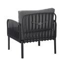 Outdoor Patio Club Chair, Waterproof Thick Cushion Deep Seating