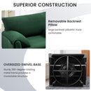 Oversized Swivel Armchair Modern Chair & Single Sofa Lounge, Comfortable Seating For Living Room