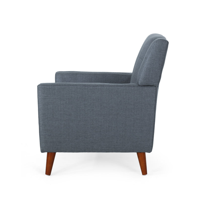 Luminaesque - Fabric Upholstered Armchair With Tufted Back