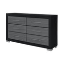Elsa - 2 Toned And Dresser With Bar Handle And Construction