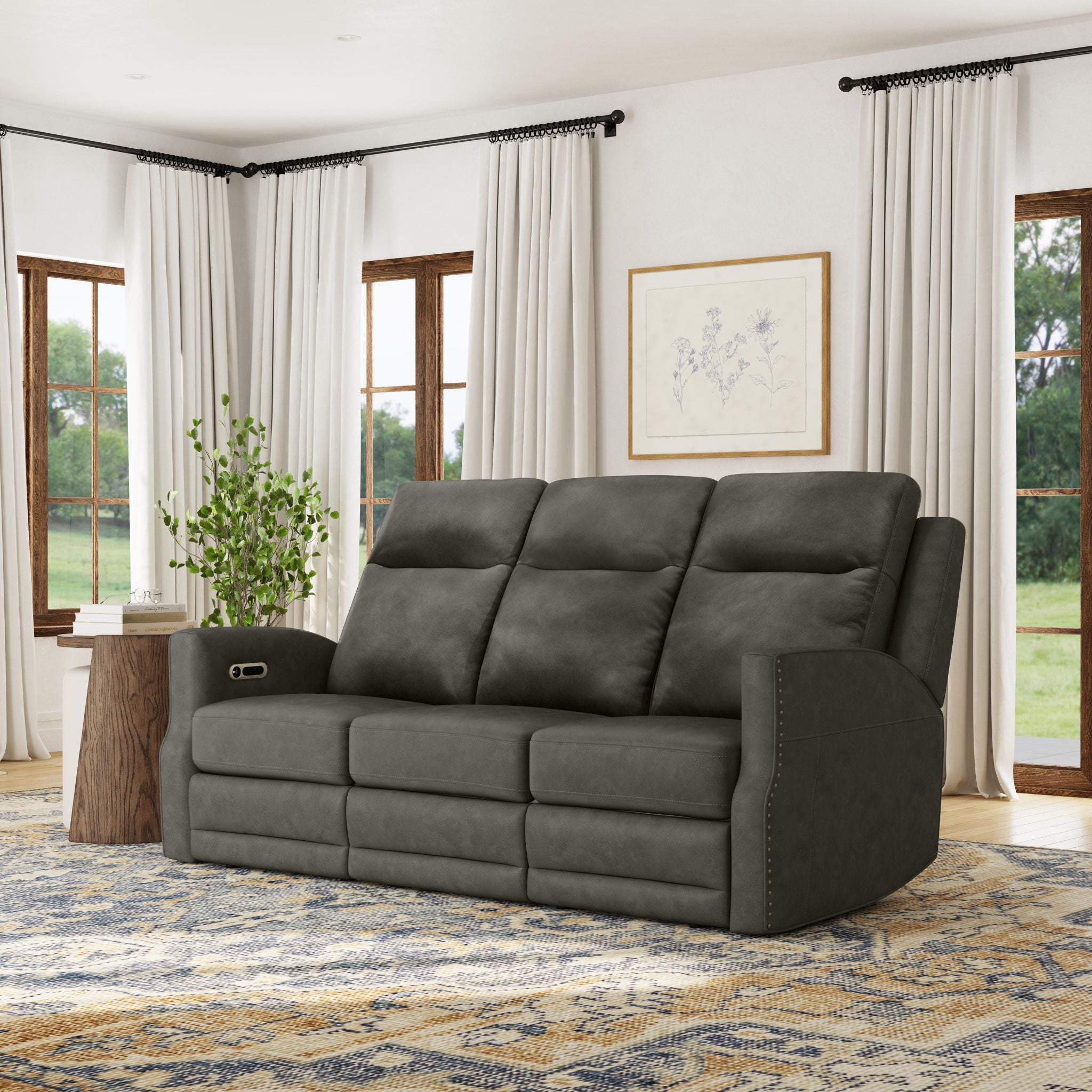 Maxwell - Power Reclining Sofa With Power Headrests And Lumbar