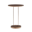Tareel - Round Accent Table With Open Oval Pedestal - Antique Bronze