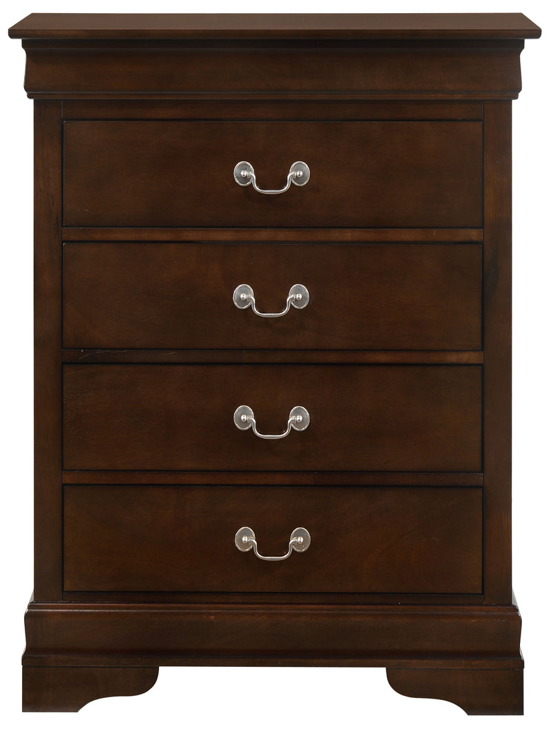 Louis Phillipe - G3125-BC 4 Drawer Chest - Cappuccino