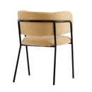 Modern Upholstered Arm Dining Chair Set