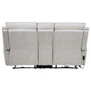 Sylmar - Chenille Upholstered Power Reclining Loveseat - Dove Gray