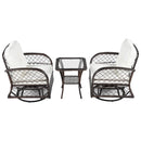 3 Piece Outdoor Chair & Table Set Chat Set, 2 Person Rattan Seating Group