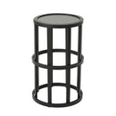 Outdoor Powder Coated Side Table - Gray