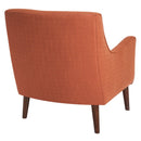 Accent Chair Upholstered With Legs - Burnt Orange