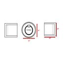 Patio Conversation Set For 2 With Cushions And Fire Pit - Brown