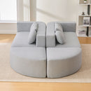 Boneless - Couch Modular Sectional Sofa With Deep Seating And Curved Design