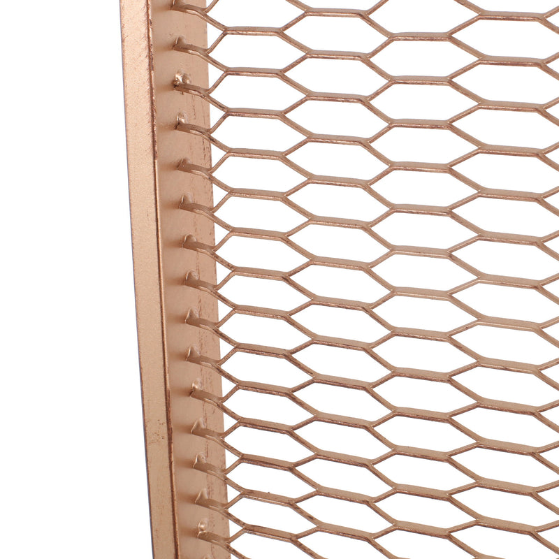 Modern Single Panel Iron Room Divider - Gold Brushed Brown