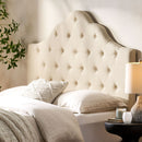 Mardi - Fabric Queen / Full Headboard - Beige