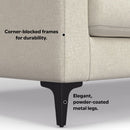 Ava - Mid Century Sofa, Upholstered