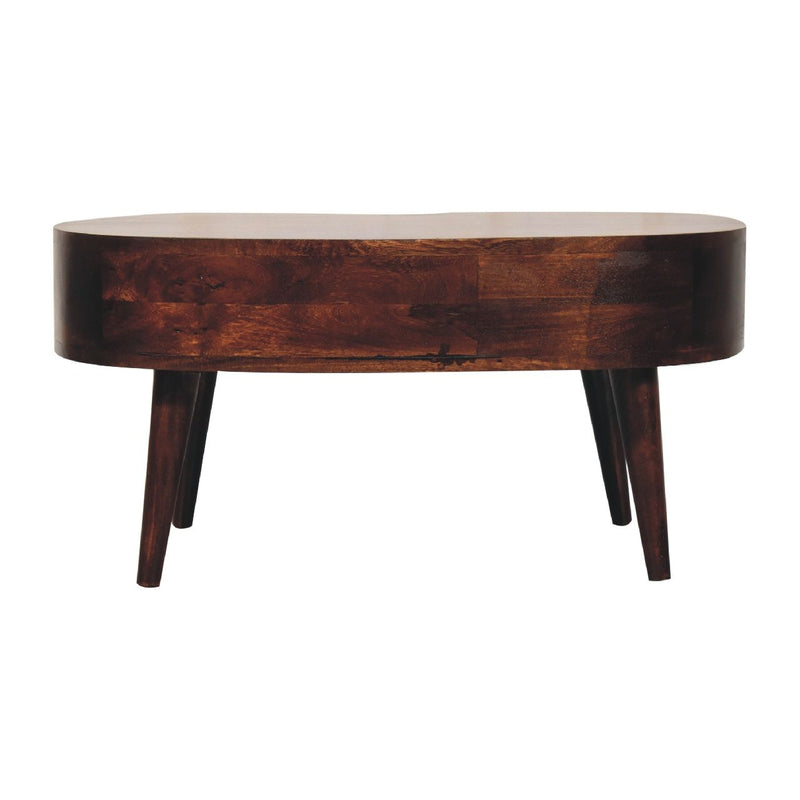 Wooden Wave Coffee Table - Walnut