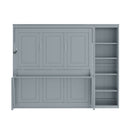 Sturdy Murphy Bed With Desk And Bookshelf