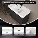 Freestanding Bathroom Vanity With Resin Sink And Storage Cabinet
