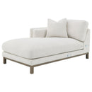 Geneva - Boucle Upholstered Sectional Chaise Sofa - Sand