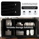 TV Stand For TVs Up To 65", Modern Entertainment Center Media Console Cabinet With 2 Spacious Storage Space