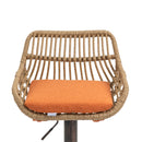 Modern Swivel Bar Stools Adjustable Counter Chairs With Footrest (Set of 2)