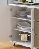 Dolly Madison - Kitchen Cart - Wood - White