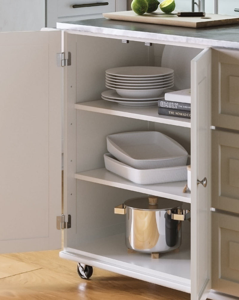 Dolly Madison - Kitchen Cart - Wood - White