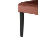 Elegant Velvet Tufted Dining Chair - Blush