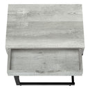 Accent Table, C - Shaped Contemporary Elegant Desig