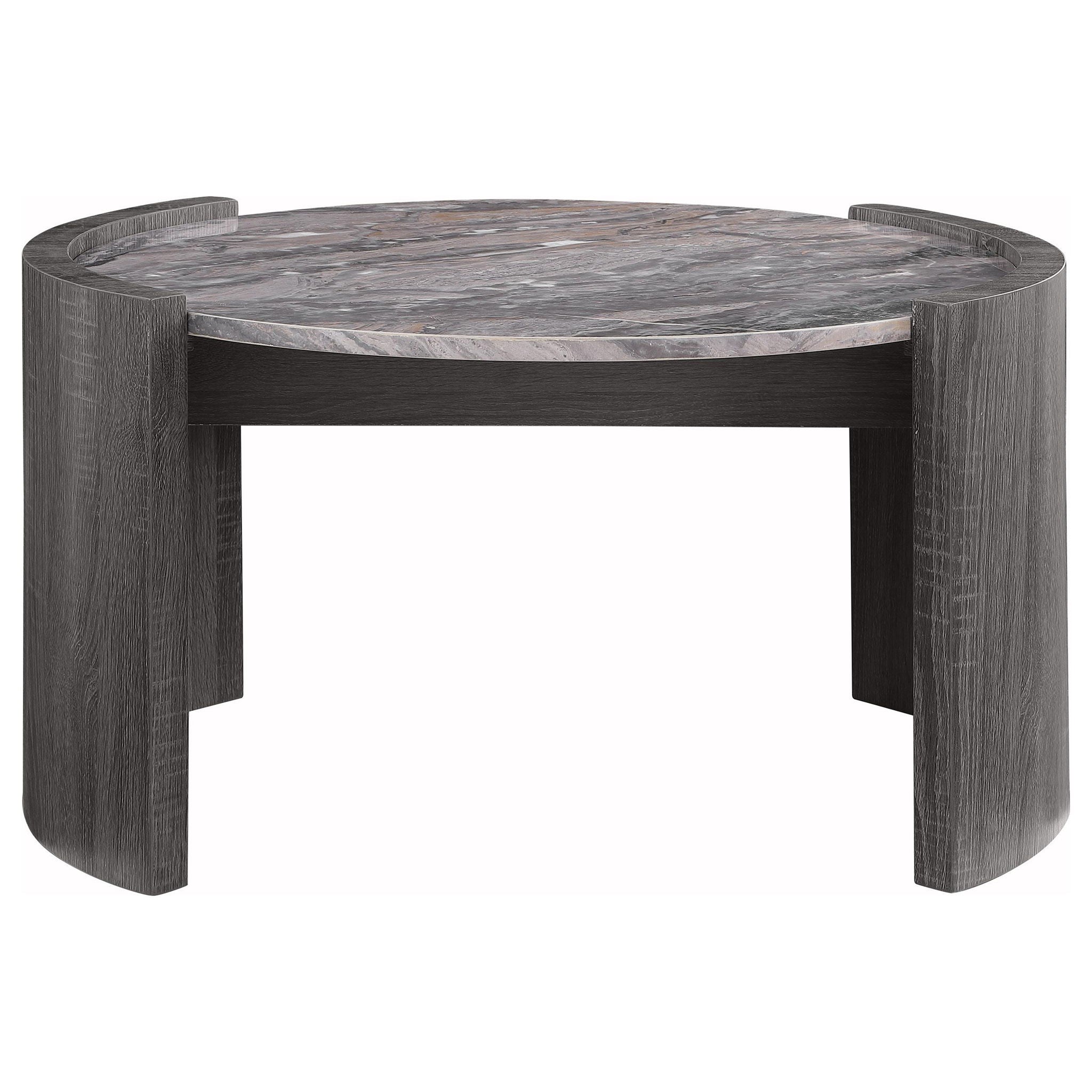 Gladstone 2-piece Coffee and End Table Set Distressed Grey