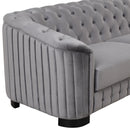 Upholstered Loveseat Sofa With Thick Removable Seat Cushion